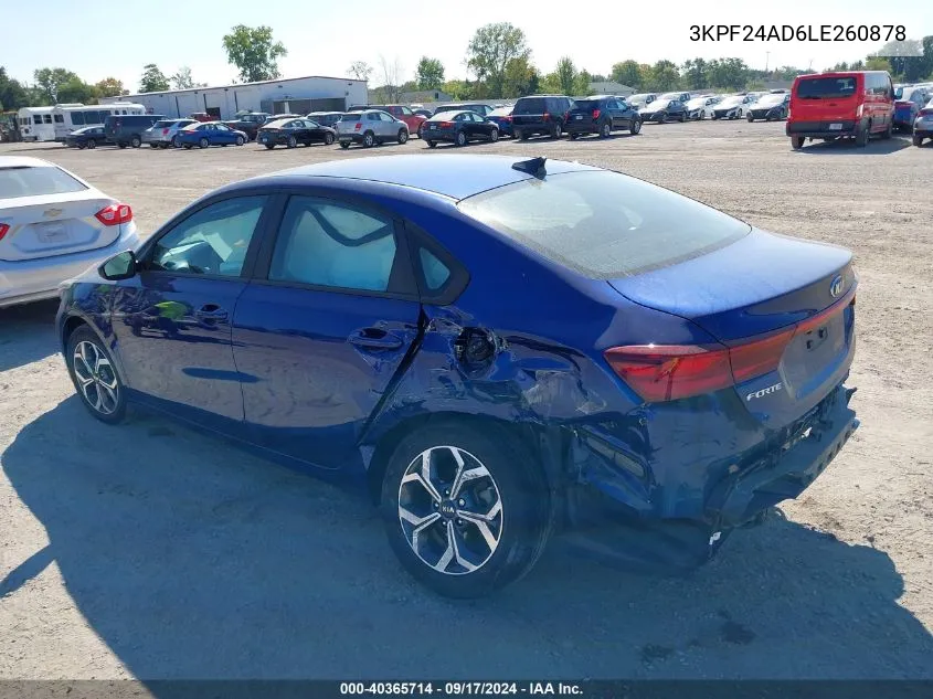 2020 Kia Forte Lxs VIN: 3KPF24AD6LE260878 Lot: 40365714