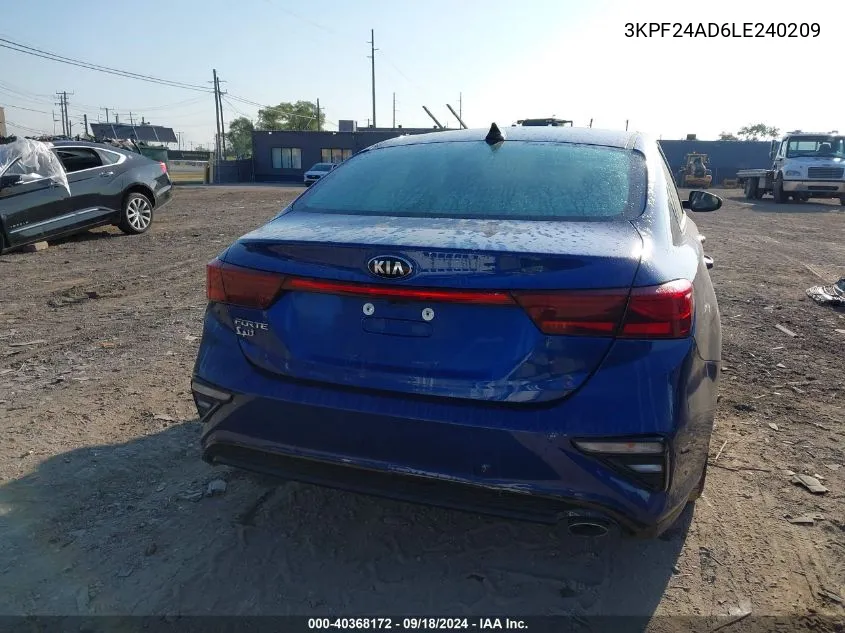 3KPF24AD6LE240209 2020 Kia Forte Lxs