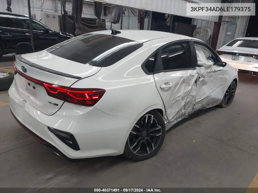 2020 Kia Forte Gt Line/S VIN: 3KPF34AD6LE179375 Lot: 40371491