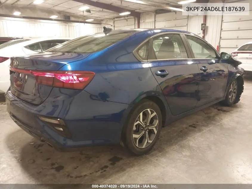 3KPF24AD6LE187639 2020 Kia Forte Lxs