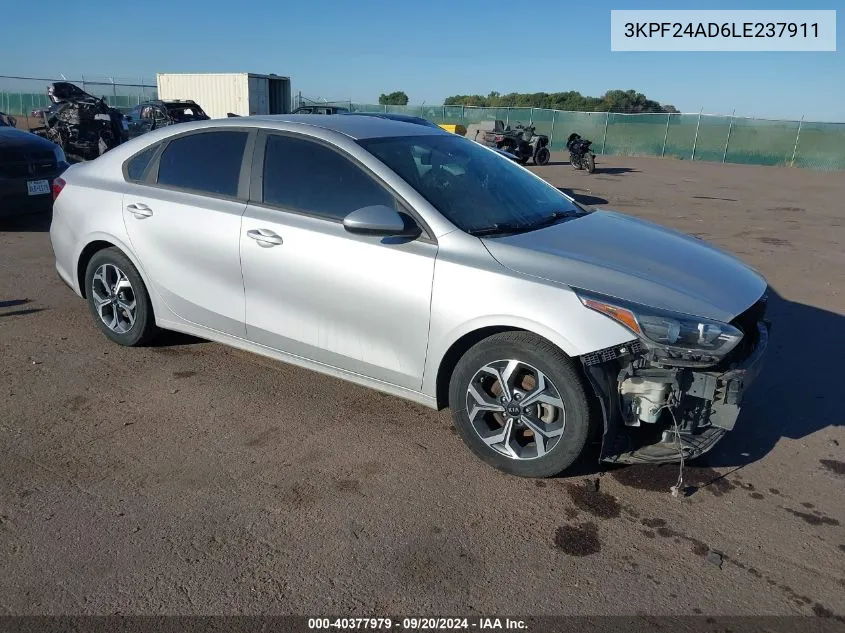 3KPF24AD6LE237911 2020 Kia Forte Lxs