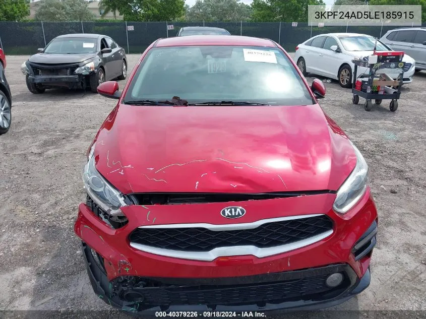 3KPF24AD5LE185915 2020 Kia Forte Fe/Lxs