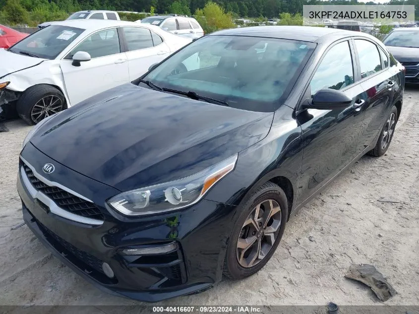 2020 Kia Forte Fe/Lxs VIN: 3KPF24ADXLE164753 Lot: 40416607