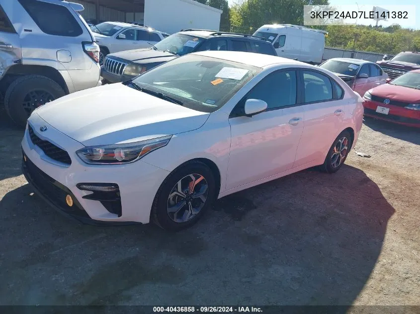 2020 Kia Forte Fe/Lxs VIN: 3KPF24AD7LE141382 Lot: 40436858