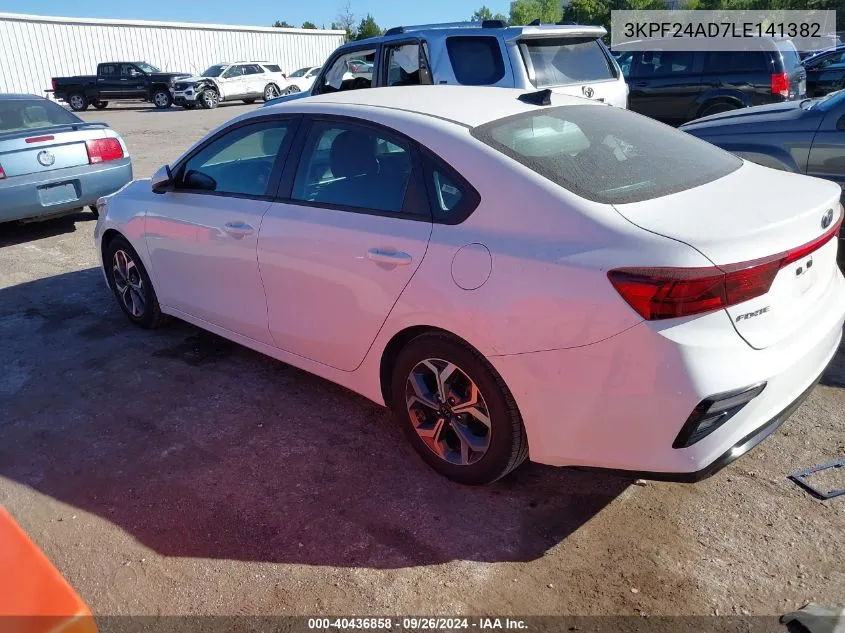 2020 Kia Forte Fe/Lxs VIN: 3KPF24AD7LE141382 Lot: 40436858