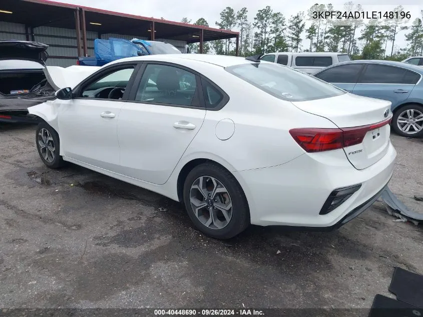 2020 Kia Forte Lxs VIN: 3KPF24AD1LE148196 Lot: 40448690