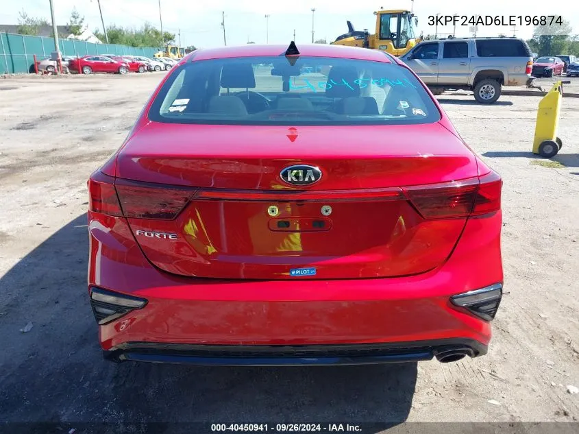 2020 Kia Forte Lxs VIN: 3KPF24AD6LE196874 Lot: 40450941