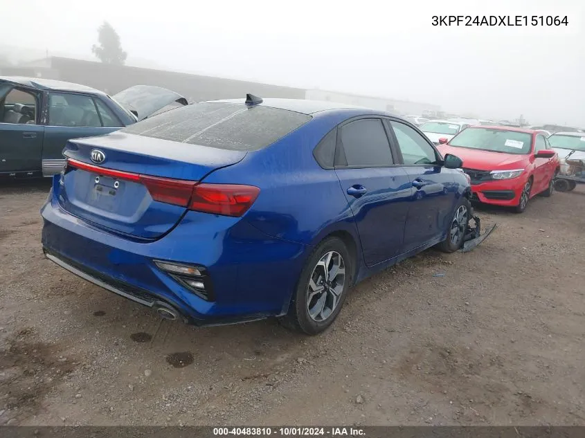 3KPF24ADXLE151064 2020 Kia Forte Lxs