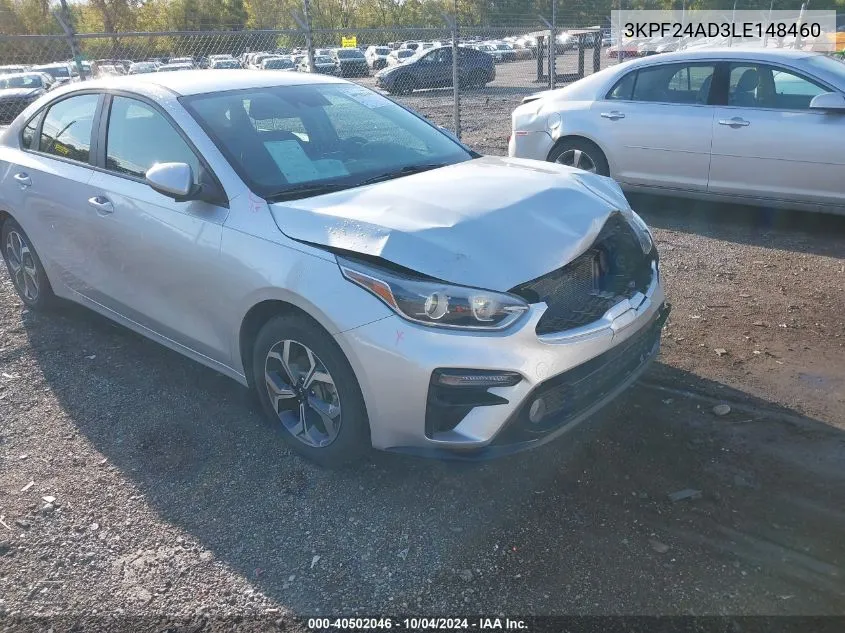 3KPF24AD3LE148460 2020 Kia Forte Lxs