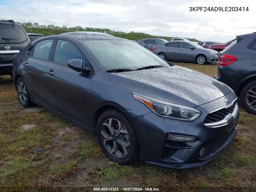 2020 Kia Forte Fe/Lxs VIN: 3KPF24AD9LE203414 Lot: 40513323