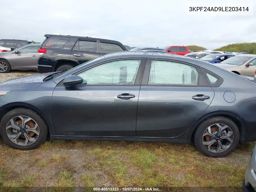 2020 Kia Forte Fe/Lxs VIN: 3KPF24AD9LE203414 Lot: 40513323