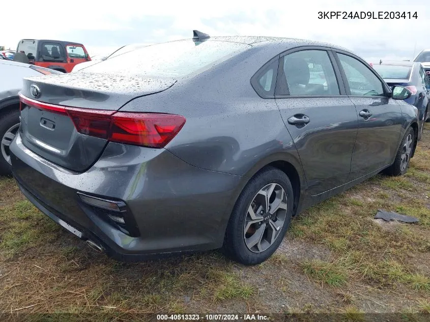 2020 Kia Forte Fe/Lxs VIN: 3KPF24AD9LE203414 Lot: 40513323