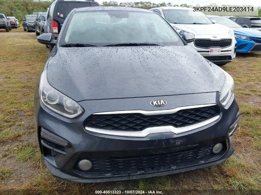 2020 Kia Forte Fe/Lxs VIN: 3KPF24AD9LE203414 Lot: 40513323