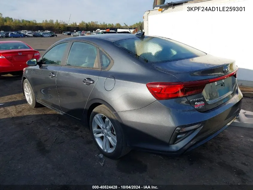 3KPF24AD1LE259301 2020 Kia Forte Lxs