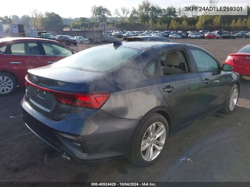 3KPF24AD1LE259301 2020 Kia Forte Lxs