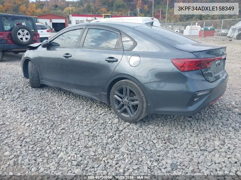 2020 Kia Forte Gt-Line VIN: 3KPF34ADXLE158349 Lot: 40706054