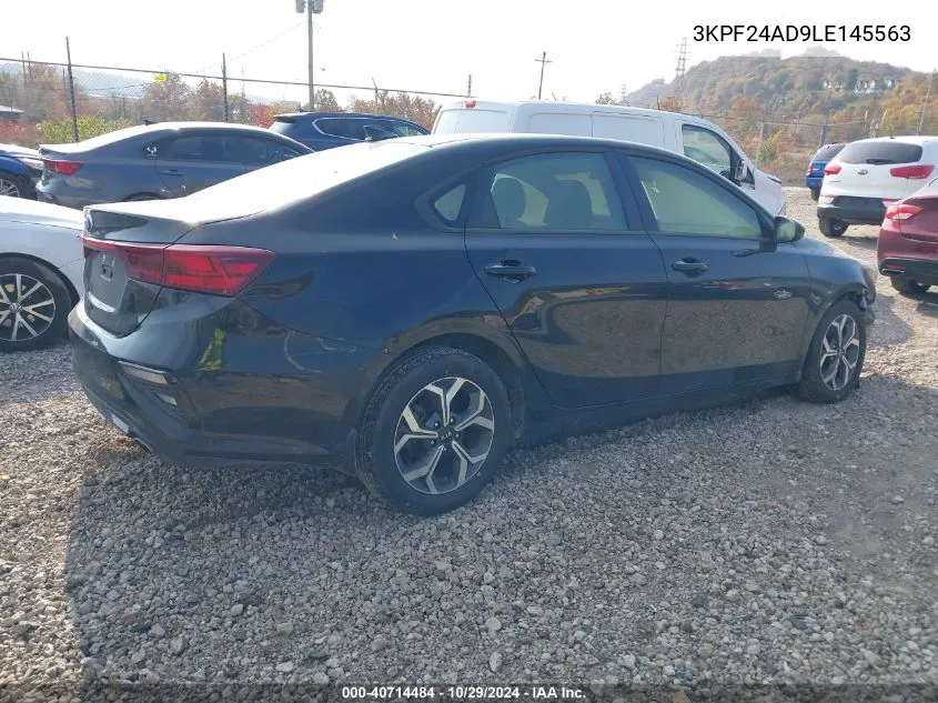 2020 Kia Forte Lxs VIN: 3KPF24AD9LE145563 Lot: 40714484