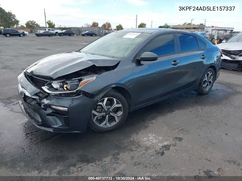 2020 Kia Forte Lxs VIN: 3KPF24AD5LE157337 Lot: 40737712