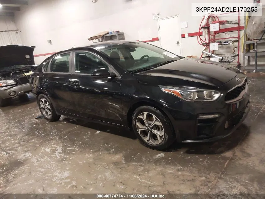 2020 Kia Forte Lxs VIN: 3KPF24AD2LE170255 Lot: 40774774