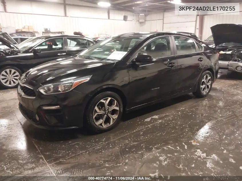 2020 Kia Forte Lxs VIN: 3KPF24AD2LE170255 Lot: 40774774