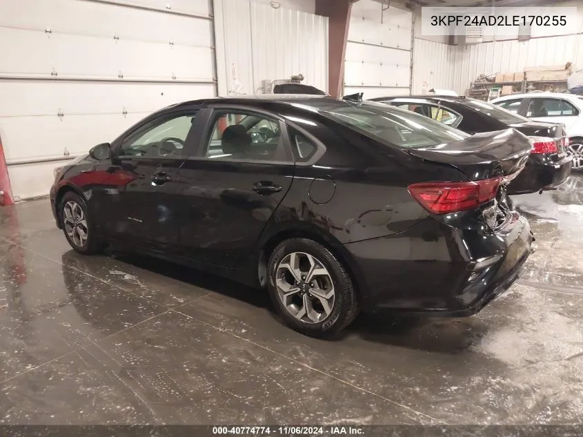 2020 Kia Forte Lxs VIN: 3KPF24AD2LE170255 Lot: 40774774