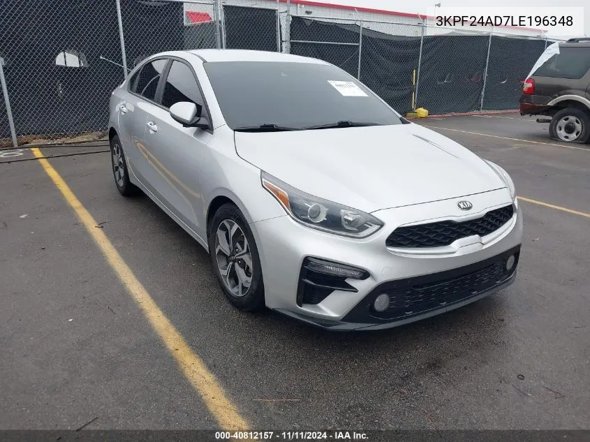 2020 Kia Forte Lxs VIN: 3KPF24AD7LE196348 Lot: 40812157