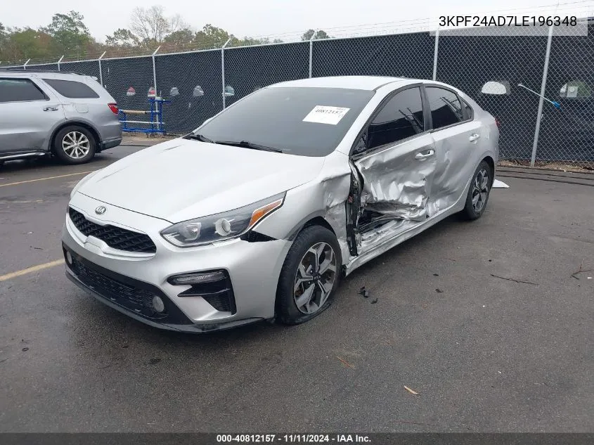 2020 Kia Forte Lxs VIN: 3KPF24AD7LE196348 Lot: 40812157