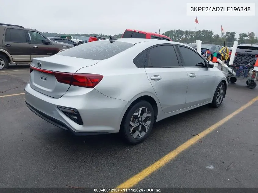 2020 Kia Forte Lxs VIN: 3KPF24AD7LE196348 Lot: 40812157