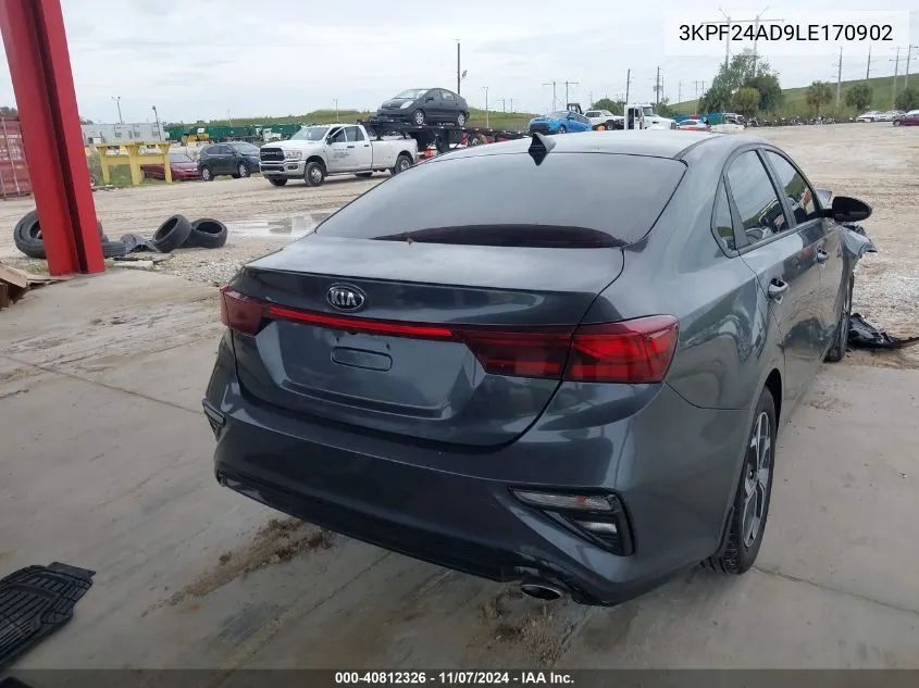 2020 Kia Forte Lxs VIN: 3KPF24AD9LE170902 Lot: 40812326