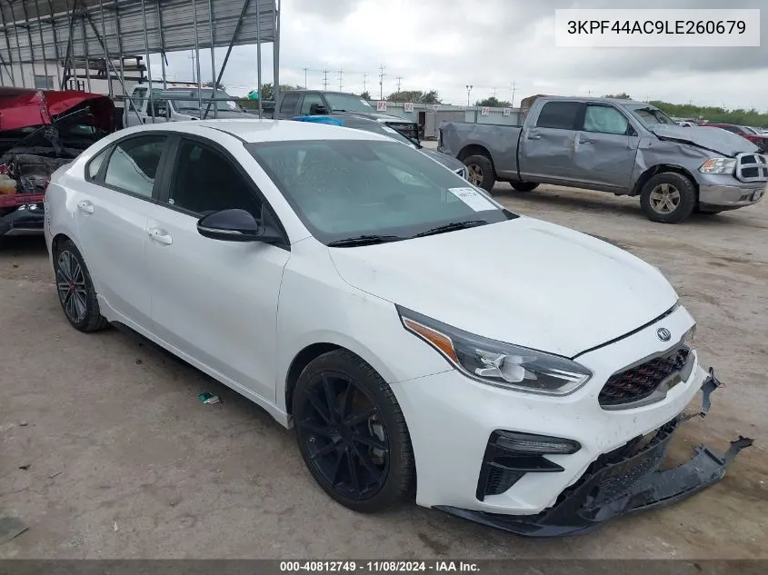 2020 Kia Forte Gt VIN: 3KPF44AC9LE260679 Lot: 40812749