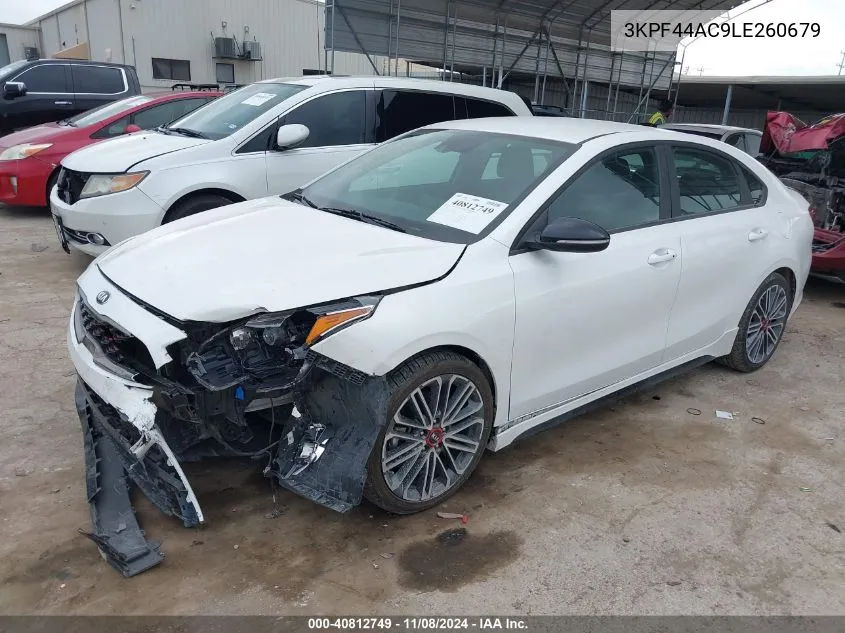 2020 Kia Forte Gt VIN: 3KPF44AC9LE260679 Lot: 40812749