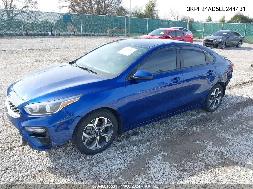 2020 Kia Forte Lxs VIN: 3KPF24AD5LE244431 Lot: 40815531