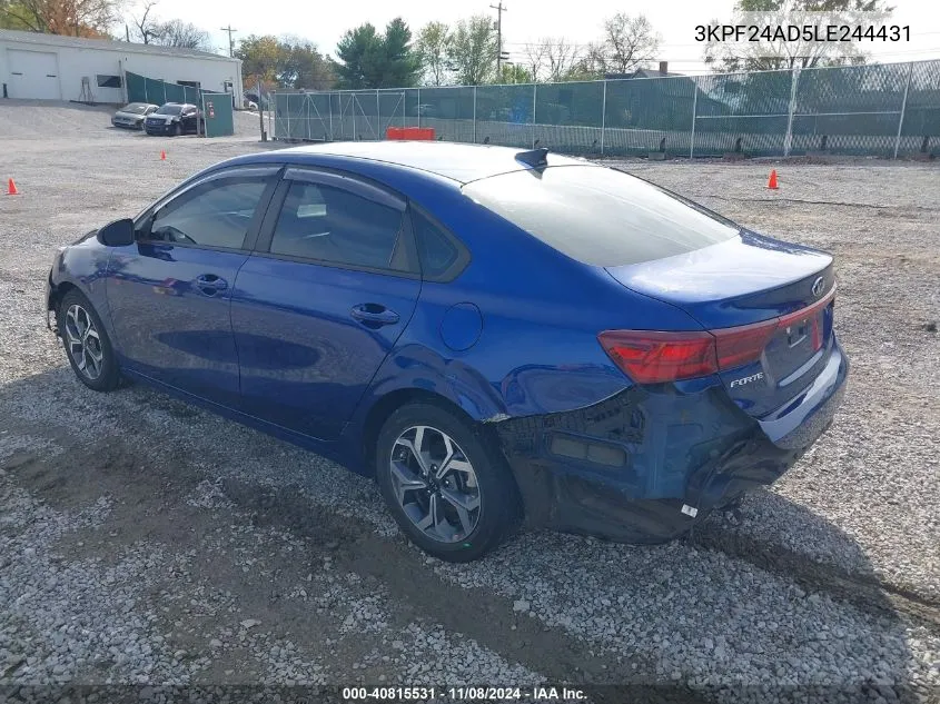 2020 Kia Forte Lxs VIN: 3KPF24AD5LE244431 Lot: 40815531