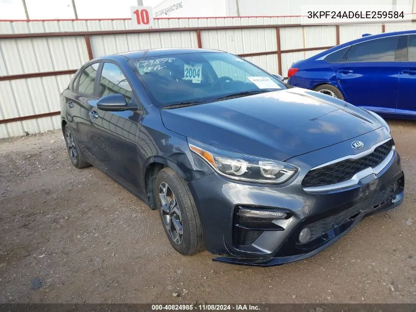 2020 Kia Forte Lxs VIN: 3KPF24AD6LE259584 Lot: 40824985