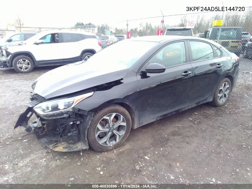 2020 Kia Forte Lxs VIN: 3KPF24AD5LE144720 Lot: 40830596