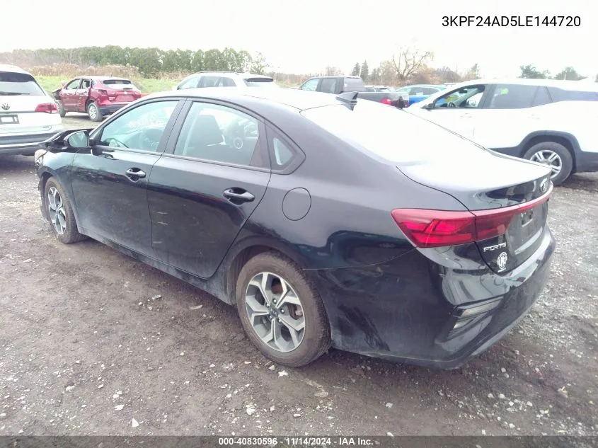 2020 Kia Forte Lxs VIN: 3KPF24AD5LE144720 Lot: 40830596