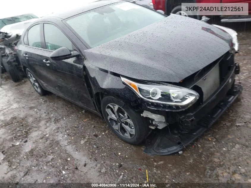 3KPF24AD1LE212561 2020 Kia Forte Lxs