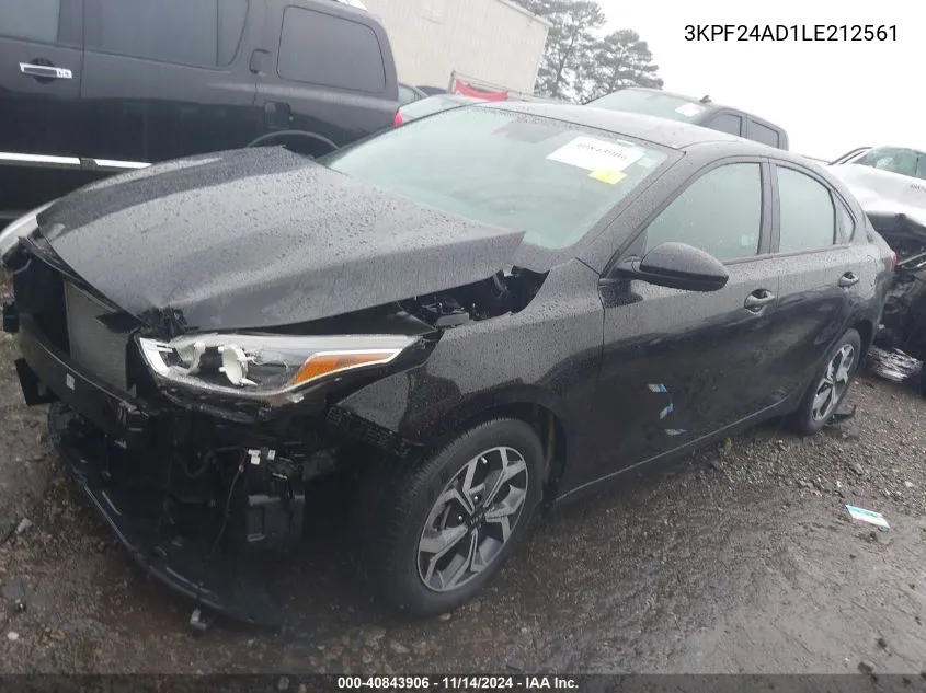 3KPF24AD1LE212561 2020 Kia Forte Lxs