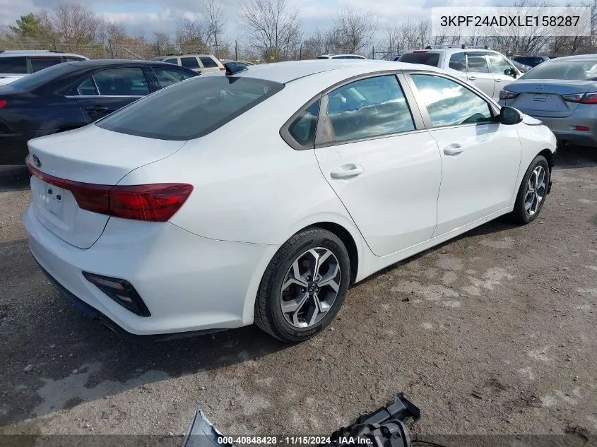 2020 Kia Forte Lxs VIN: 3KPF24ADXLE158287 Lot: 40848428