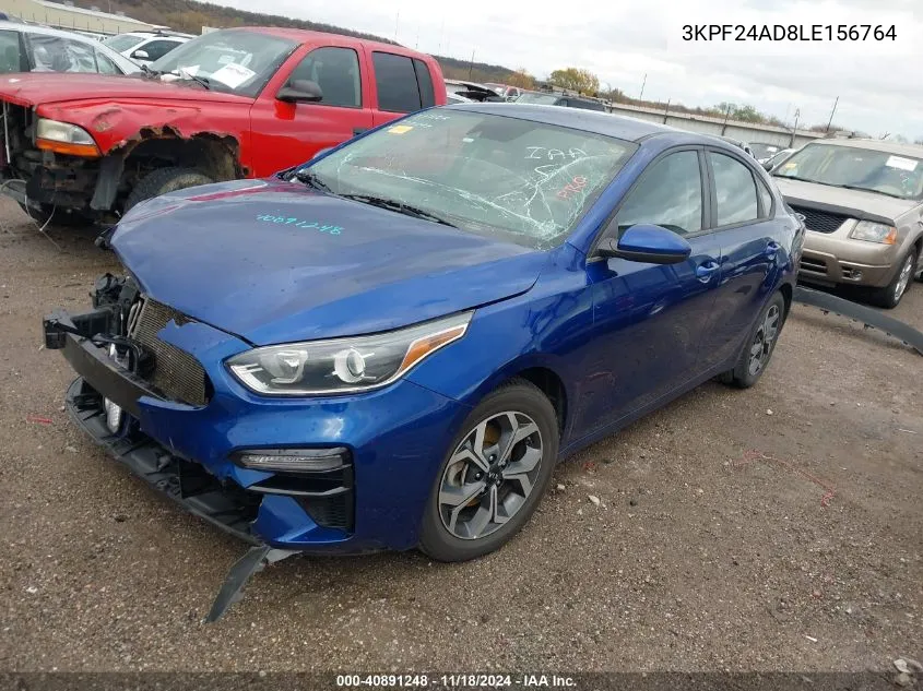 2020 Kia Forte Lxs VIN: 3KPF24AD8LE156764 Lot: 40891248