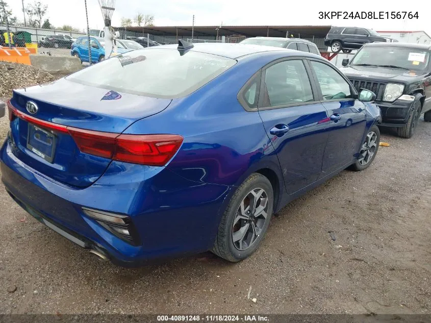 2020 Kia Forte Lxs VIN: 3KPF24AD8LE156764 Lot: 40891248