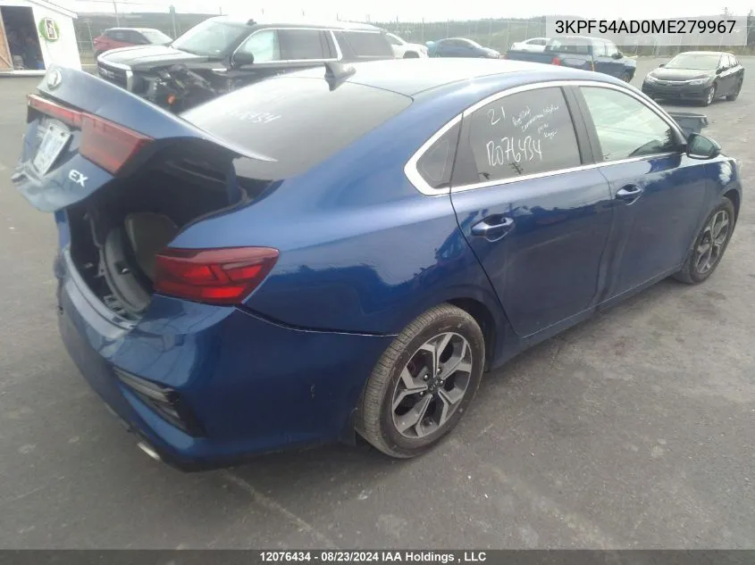 3KPF54AD0ME279967 2021 Kia Forte Ex