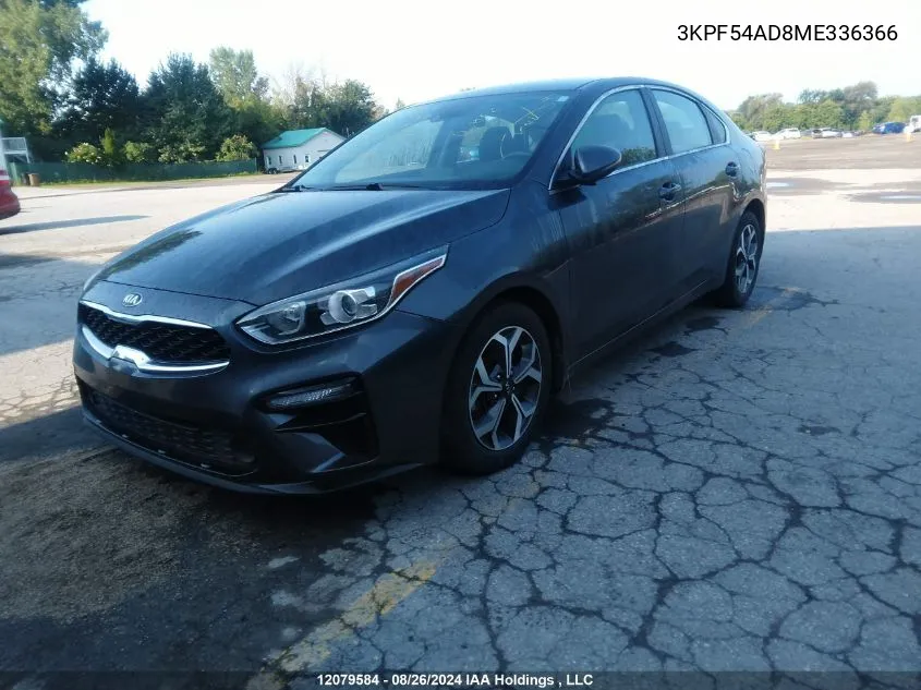 3KPF54AD8ME336366 2021 Kia Forte