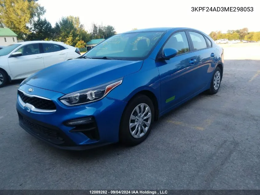 2021 Kia Forte Fe/Lxs VIN: 3KPF24AD3ME298053 Lot: 12089282