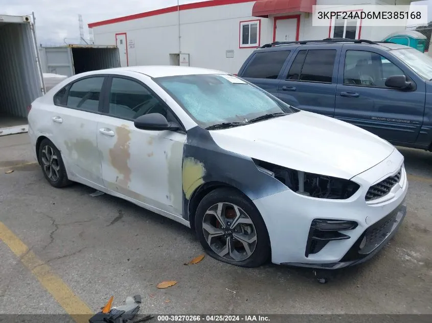 3KPF24AD6ME385168 2021 Kia Forte Lxs