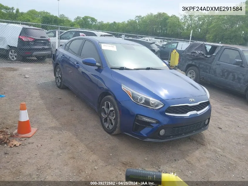 2021 Kia Forte Lxs VIN: 3KPF24ADXME291584 Lot: 39272582