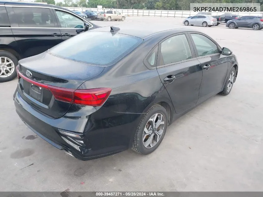 2021 Kia Forte Lxs VIN: 3KPF24AD7ME269865 Lot: 39457271