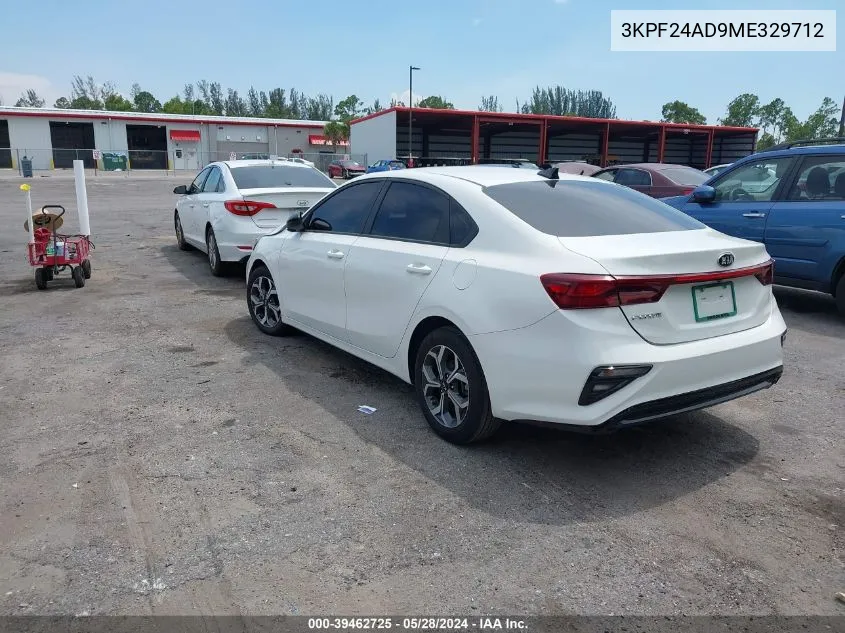 2021 Kia Forte Lxs VIN: 3KPF24AD9ME329712 Lot: 39462725