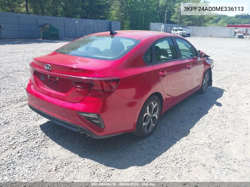 3KPF24AD0ME336113 2021 Kia Forte Lxs