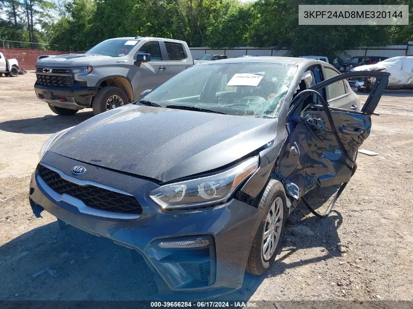 3KPF24AD8ME320144 2021 Kia Forte Fe